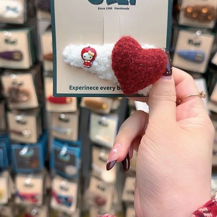 红色爱心kt掰掰夹