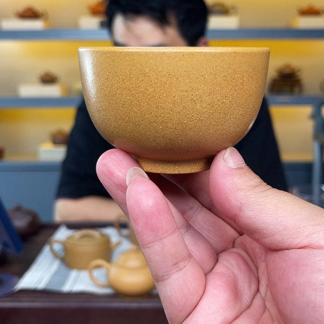 茶壶紫砂黄金段小碗杯