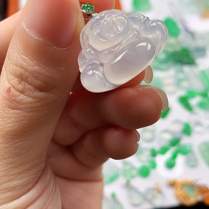 翡翠吊坠(不含链)未镶嵌佛公