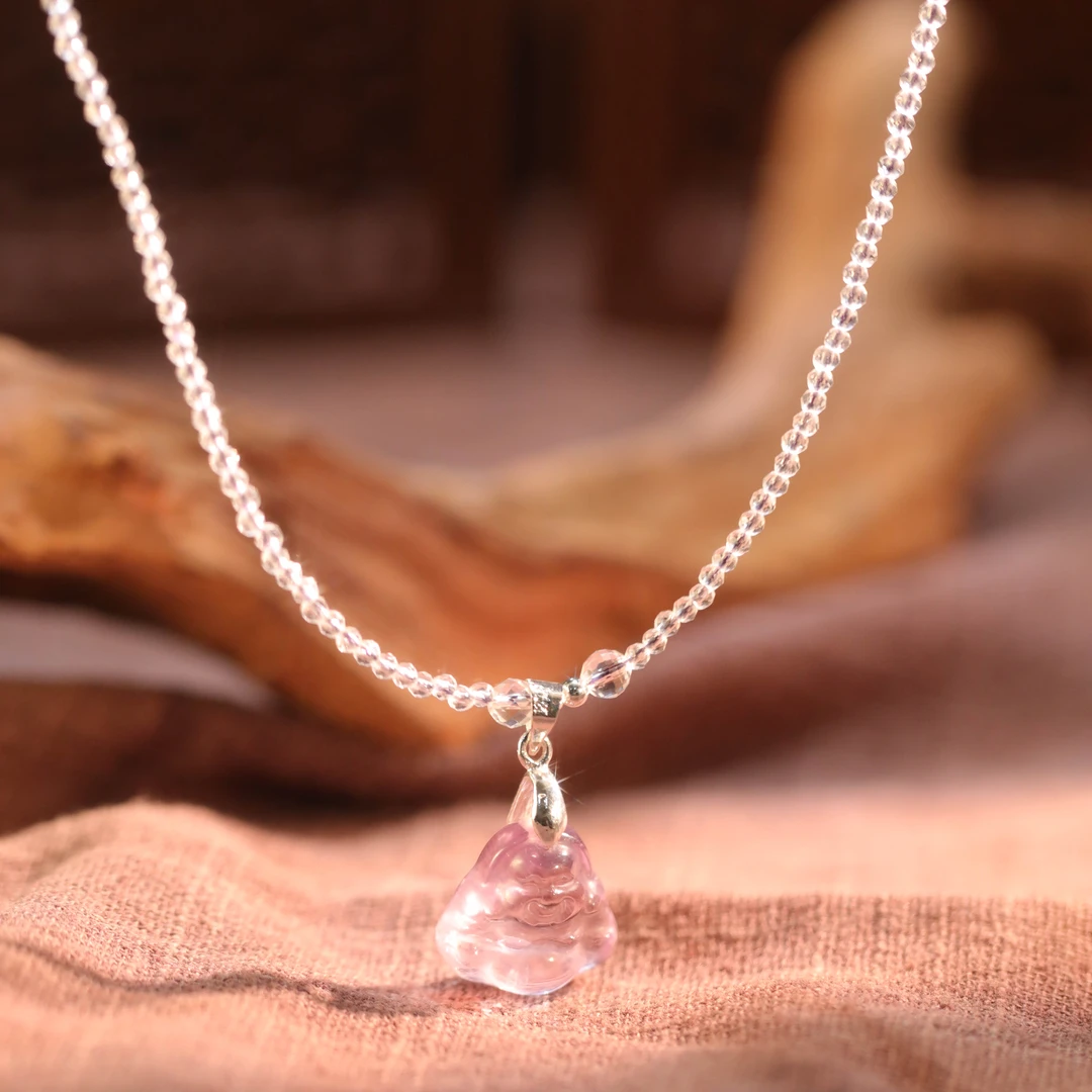 紫水晶佛公项链---WCZMSJ09001