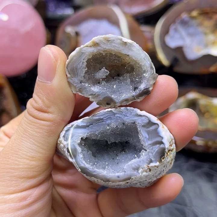 水晶未镶嵌珠宝半成品盆