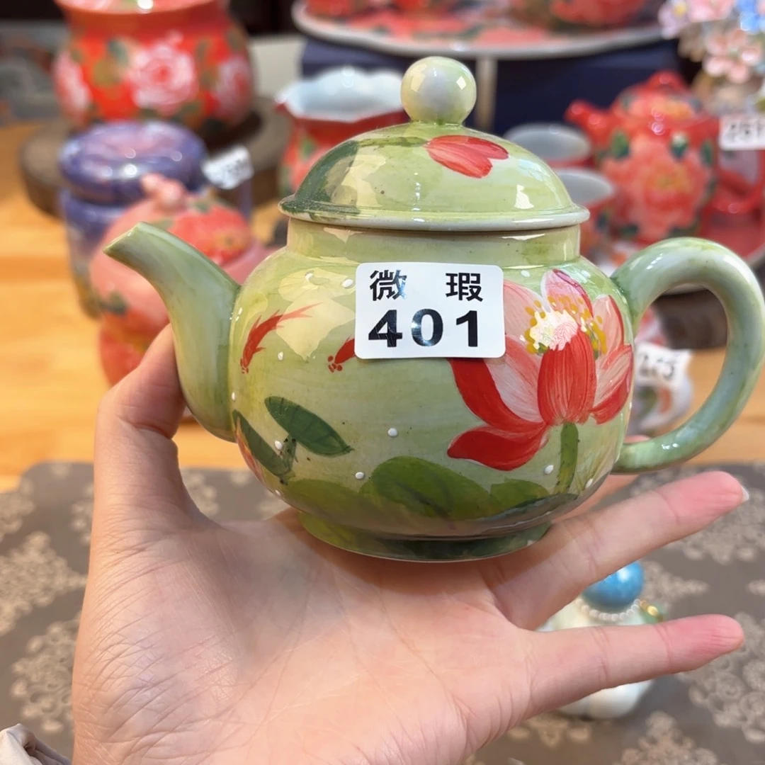 景德镇手绘高温釉下彩陶瓷茶具