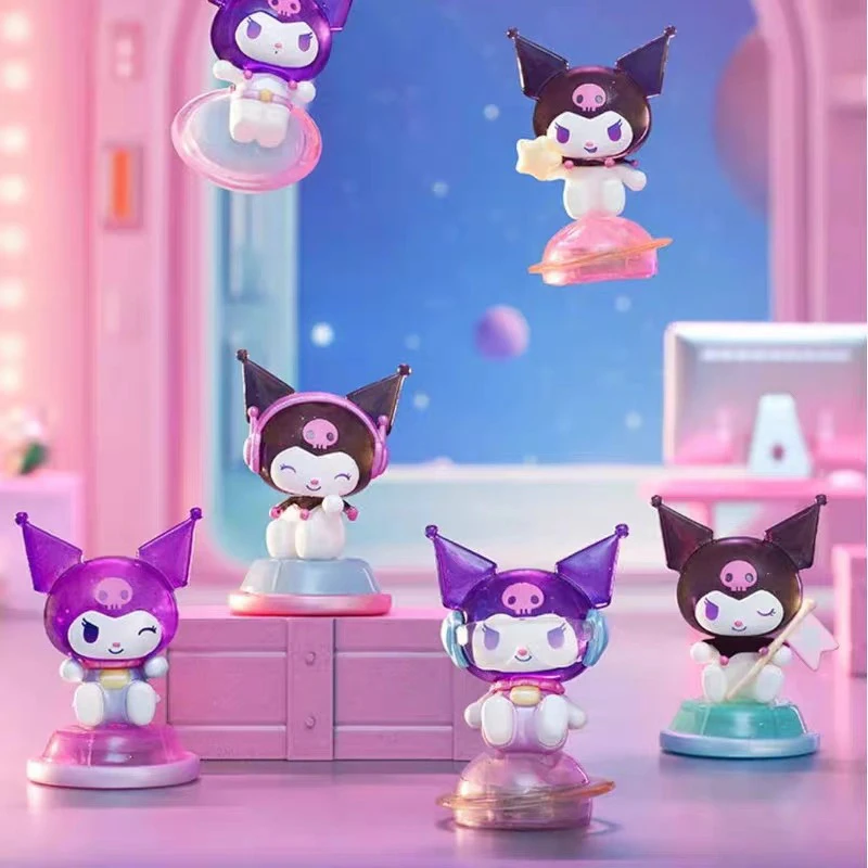【代拆】三丽鸥库洛米星际觅光系列萌趣豆盲盒萌粒手办摆件kuromi