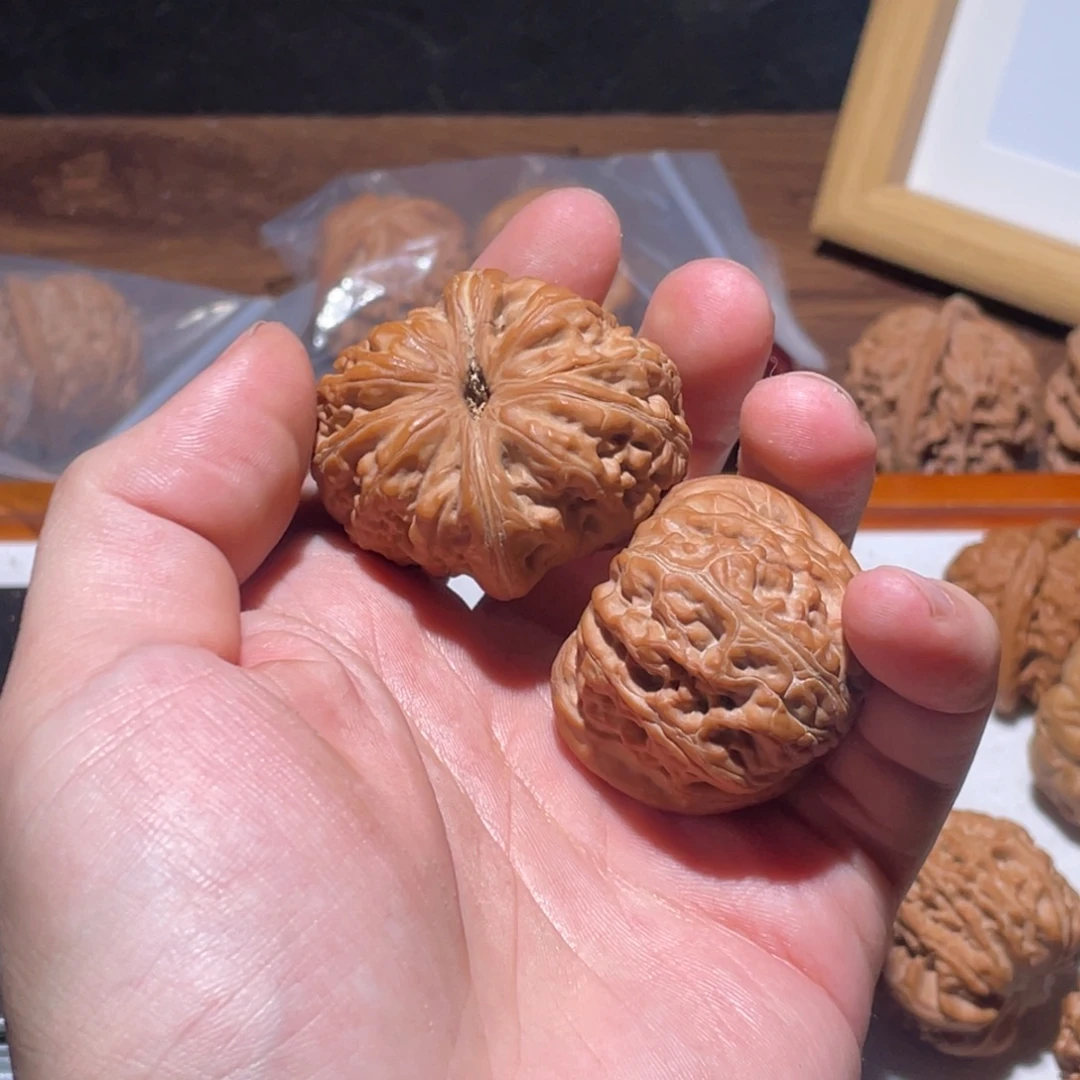 大***^把件文玩核桃45全品元宝