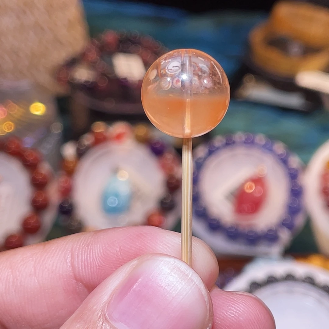 未镶嵌手链水晶红兔毛14+