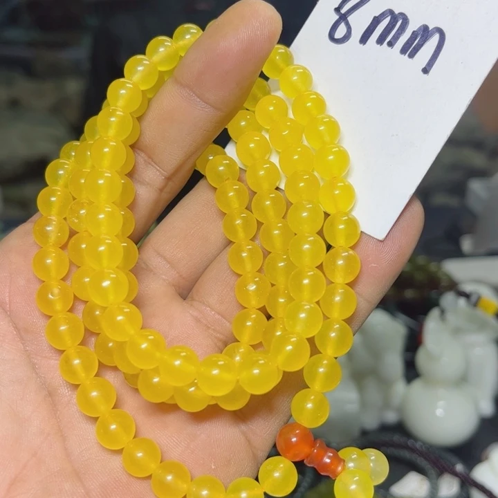 蛇纹石玉项链未镶嵌