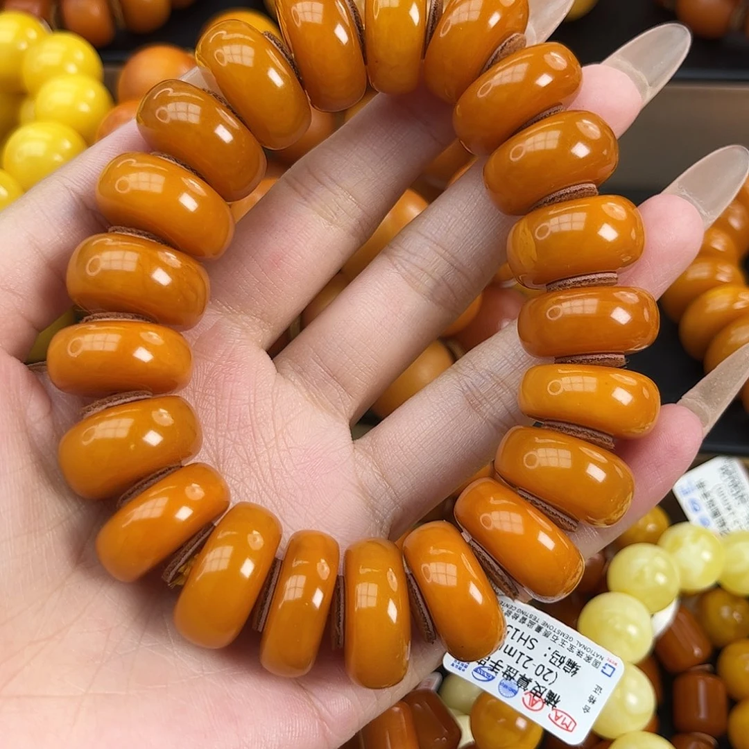 未镶嵌琥珀手串蜜蜡