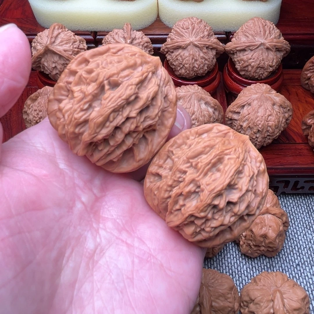 吊坠文玩核桃麦穗虎头42尺