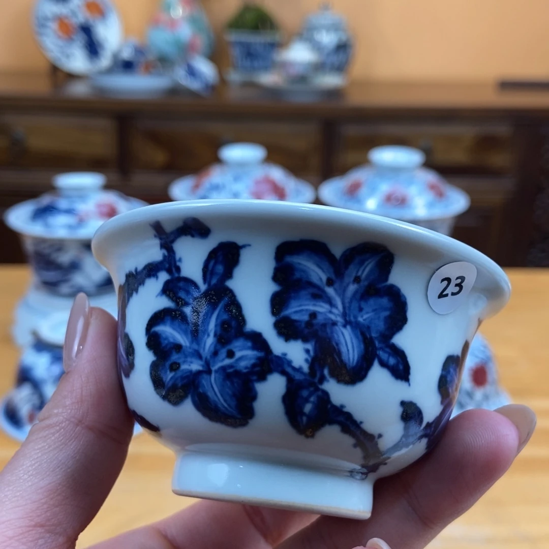 手绘现代茶具非古董