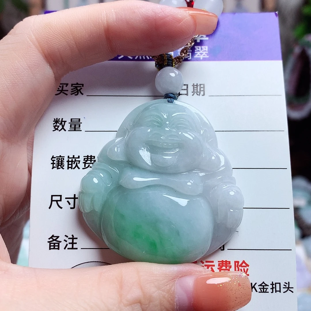 颈饰未镶嵌翡翠佛公47