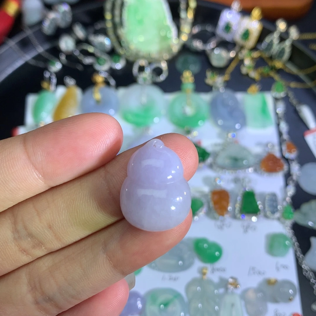 裸石翡翠紫罗兰葫芦