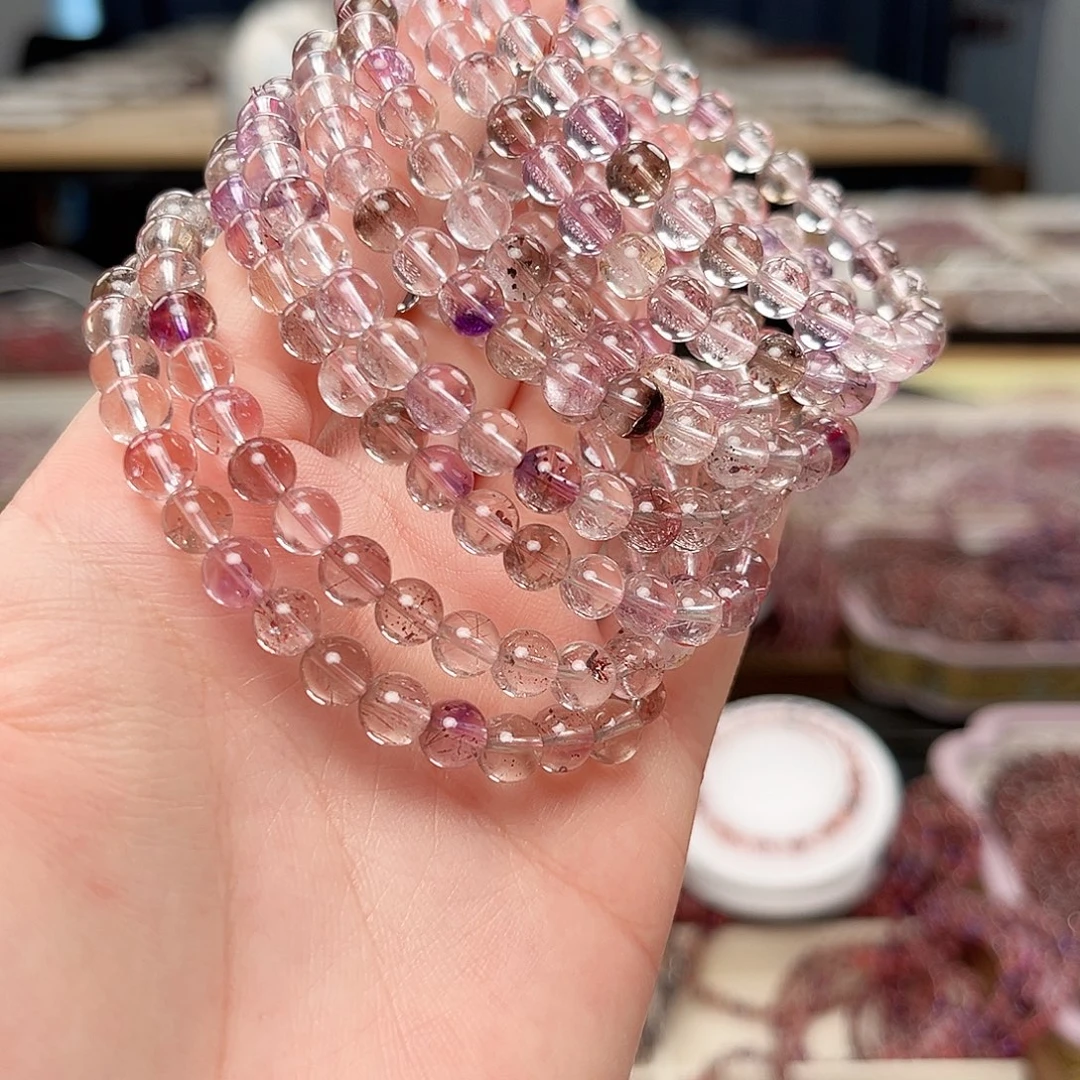 未镶嵌水晶手串超七6mm