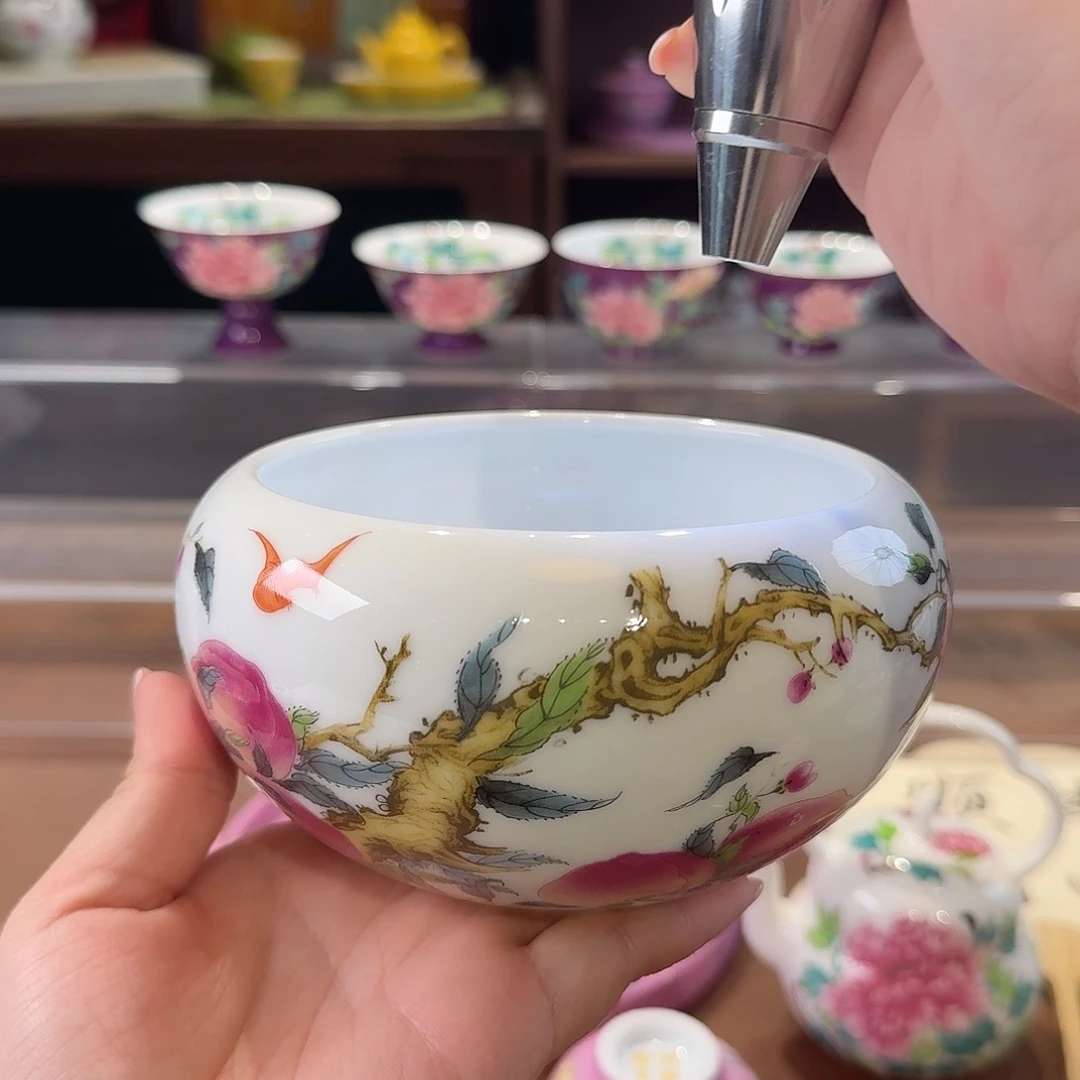 珐琅彩主人杯茶具套装