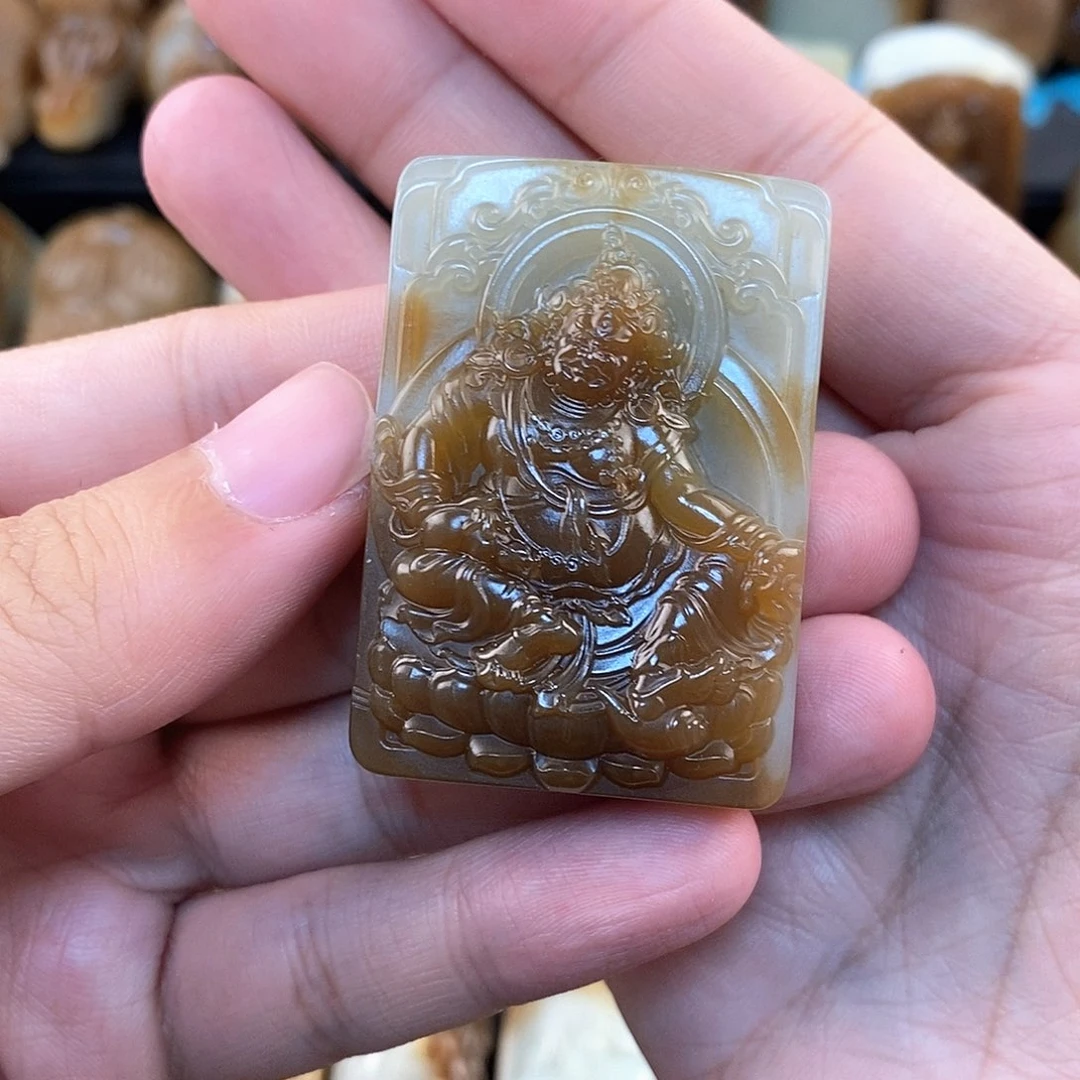 江***岁和田玉未镶嵌挂件