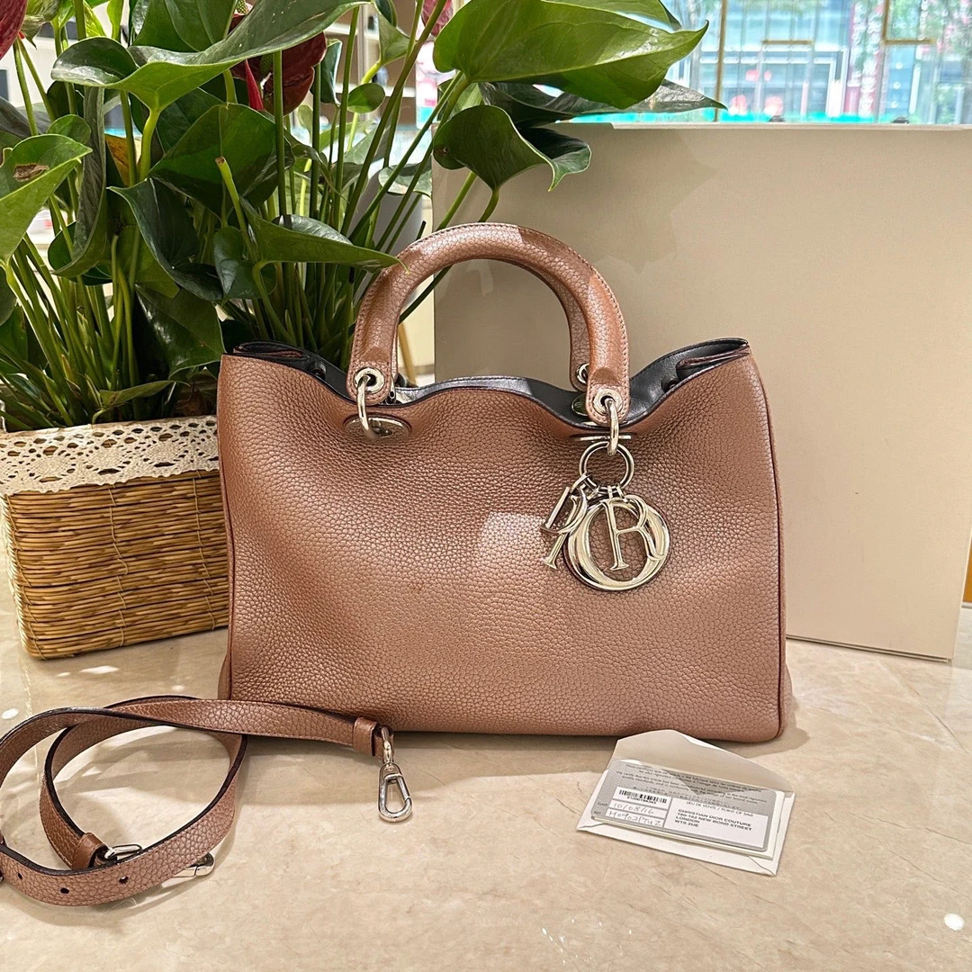 95新 DIOR/迪奥 二店 香槟色vip托特包-W130022