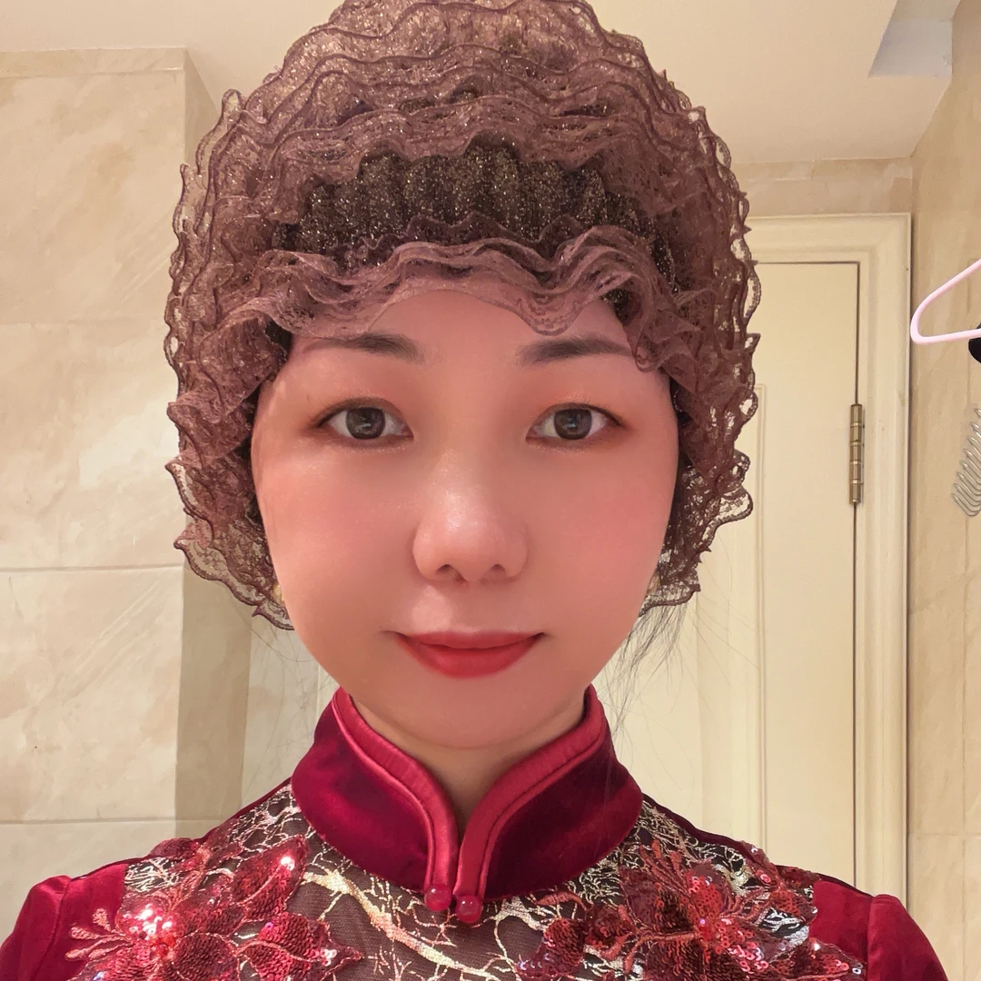 遮白发时尚蕾丝包头帽发帽蕾丝帽好看的帽子适合中老年朋友妈妈