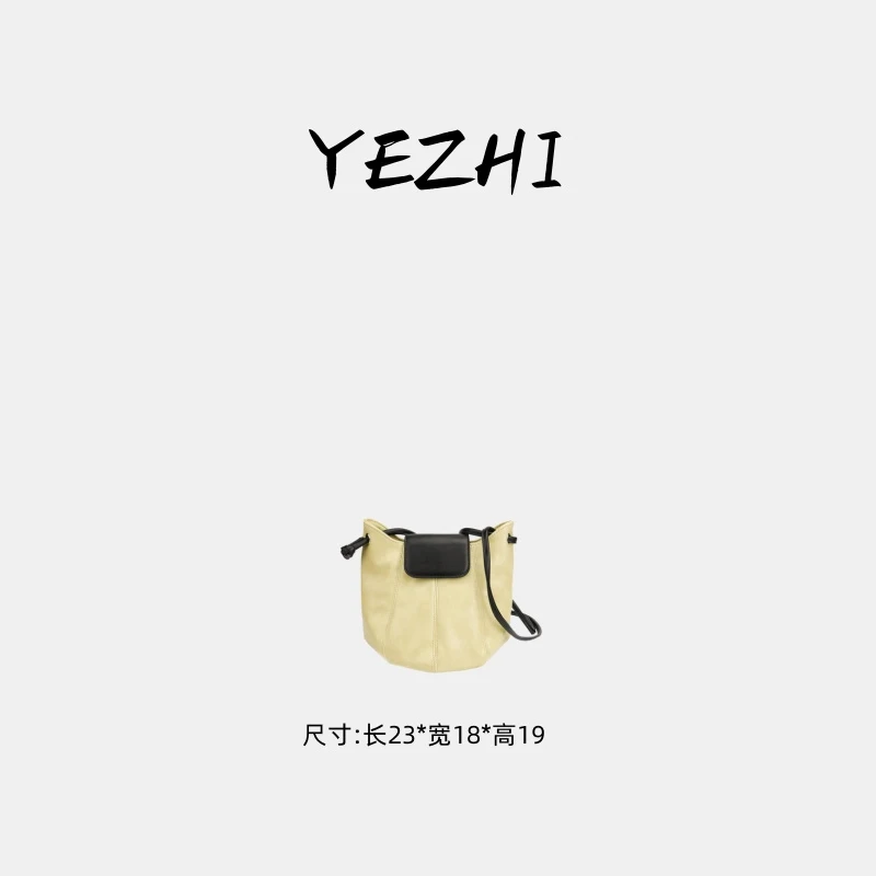 【高货系列】2025新款油蜡牛皮单肩斜跨包Y8786芥末绿