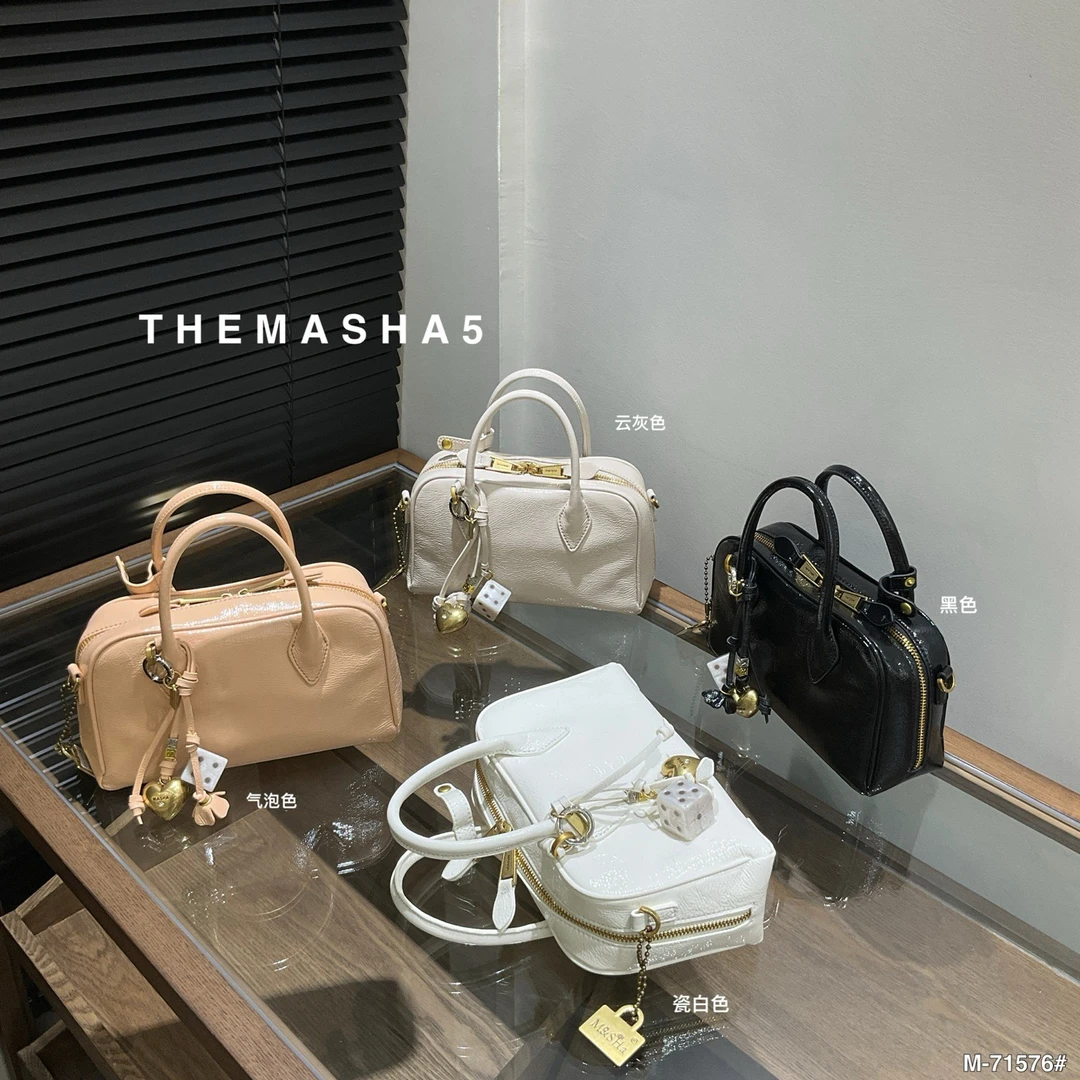 玛莎2025时尚百搭洋气手提枕头包单肩斜挎女包软皮春季新款包简约