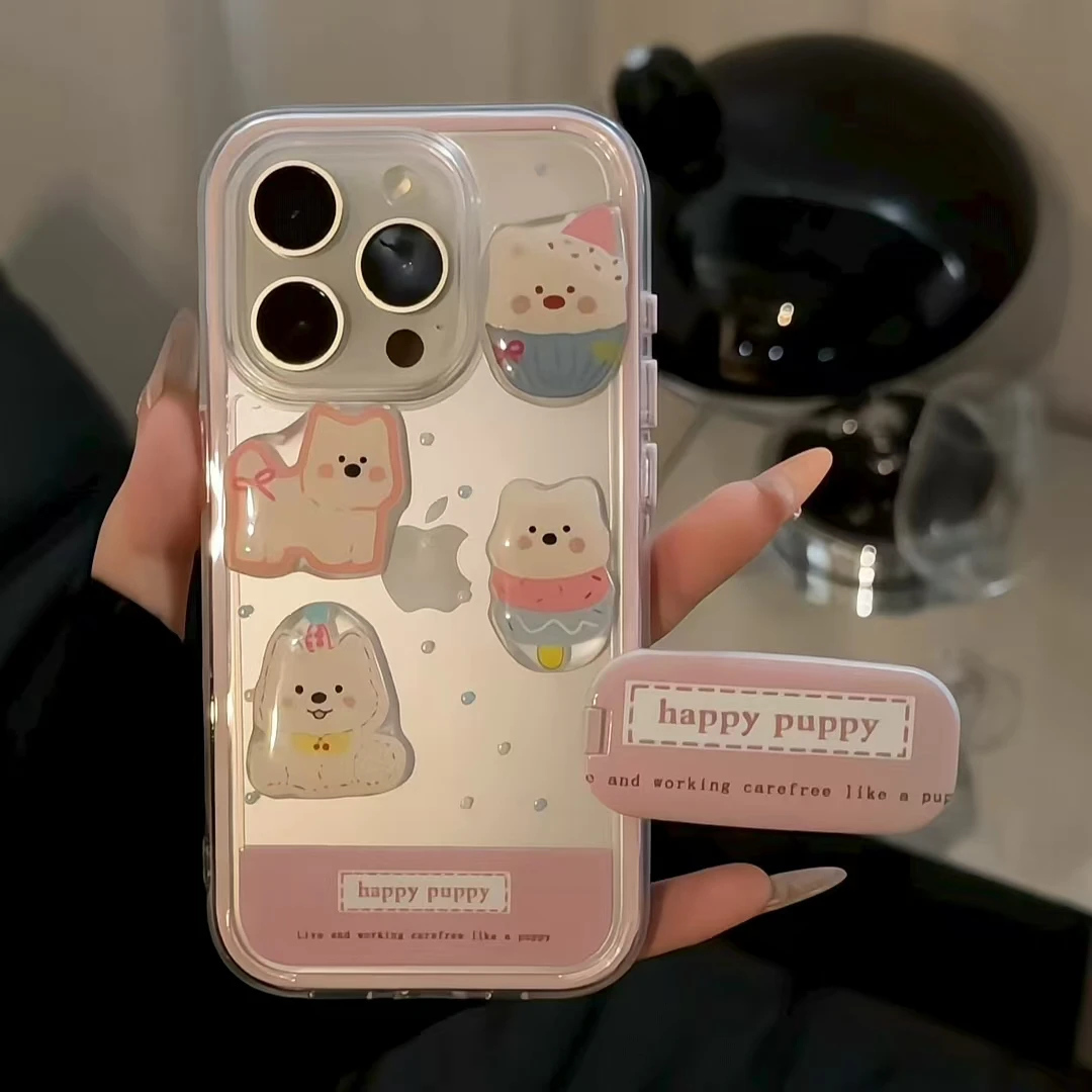 三合一炫彩适用于苹果16promax华为mate70波点西高地is手机壳小米