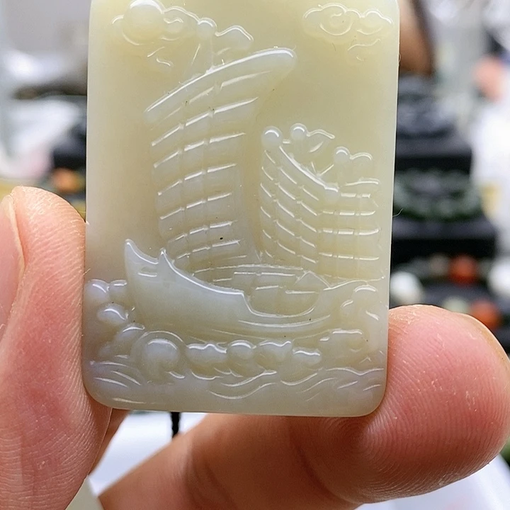 【闪购商品】手链未镶嵌和田玉一帆风顺