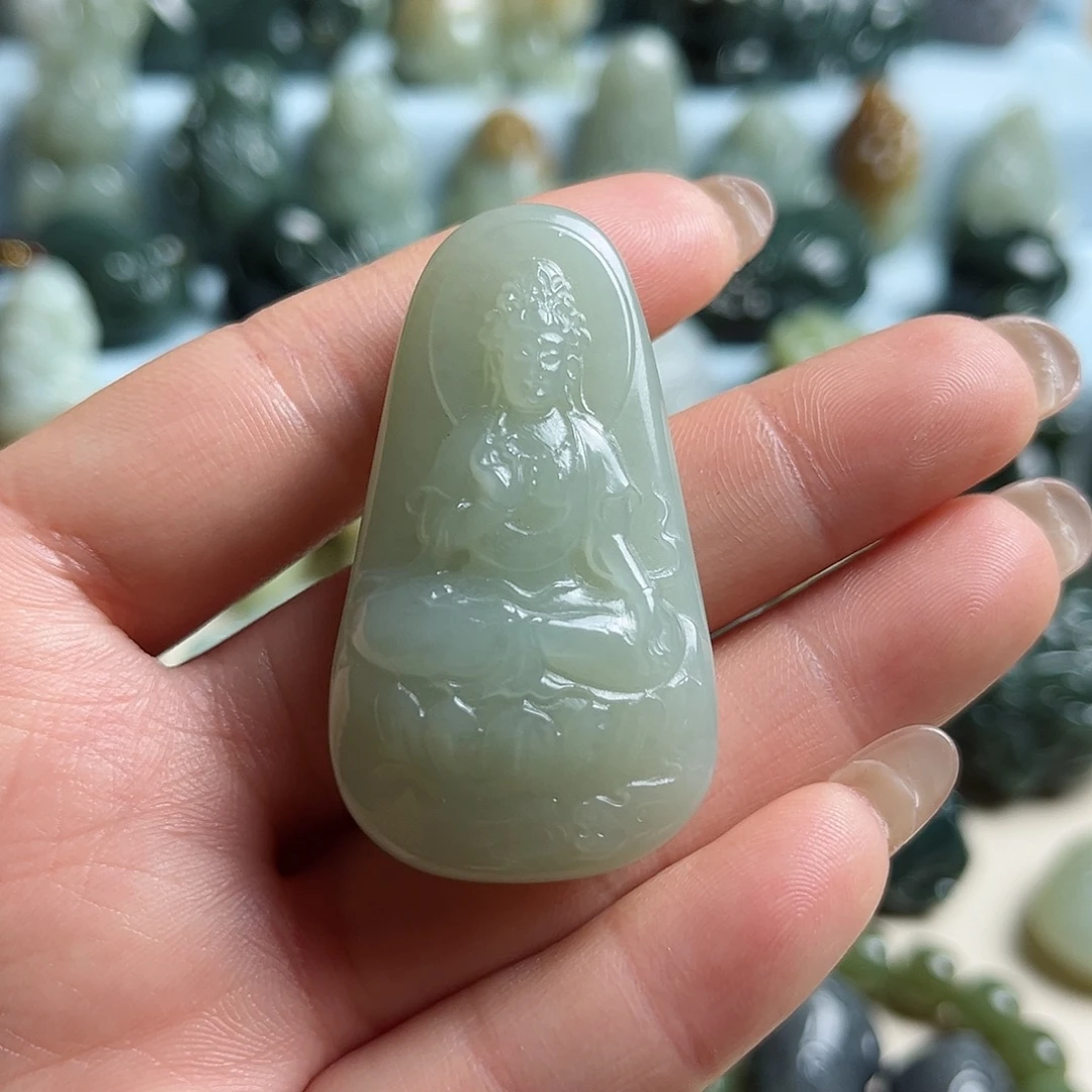 和田玉未镶嵌挂件