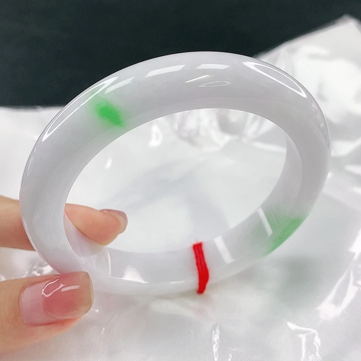 翡翠未镶嵌手镯圈59，40123