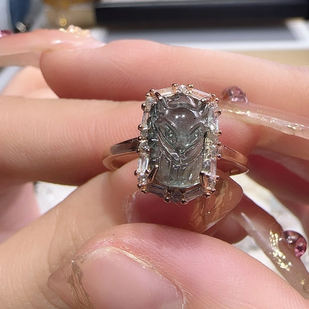 水晶手链银S925镶嵌把