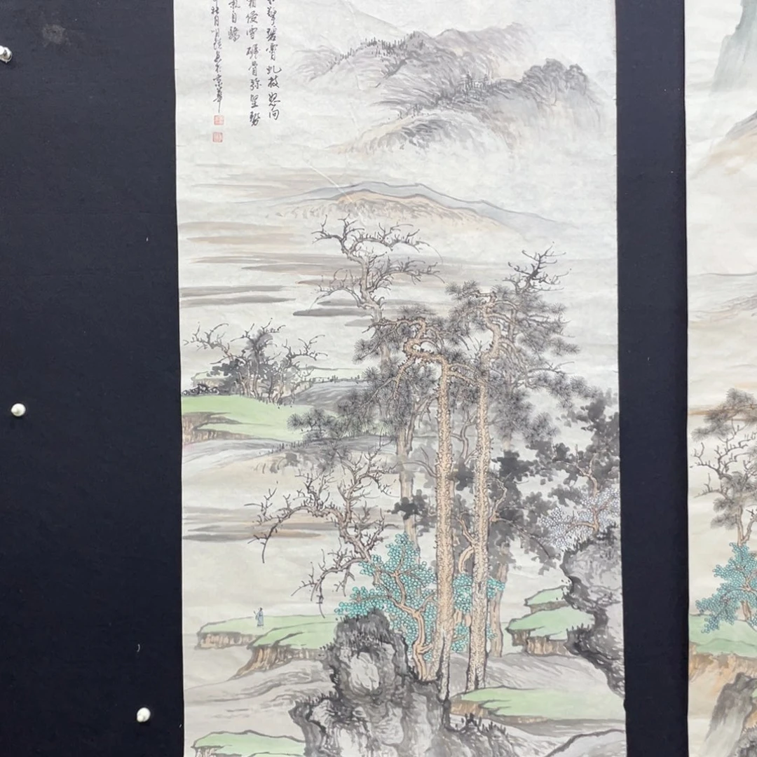 国画国画山水作品，精品