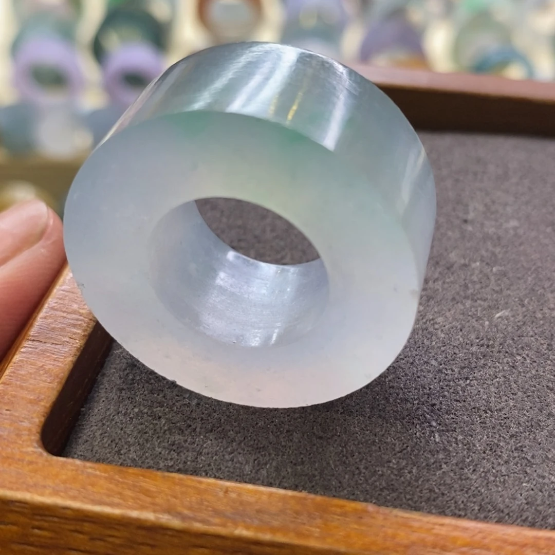 定制翡翠未镶嵌翡翠戒指12-24