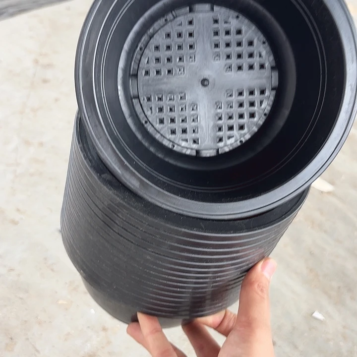 15公分黑色韩盆15个