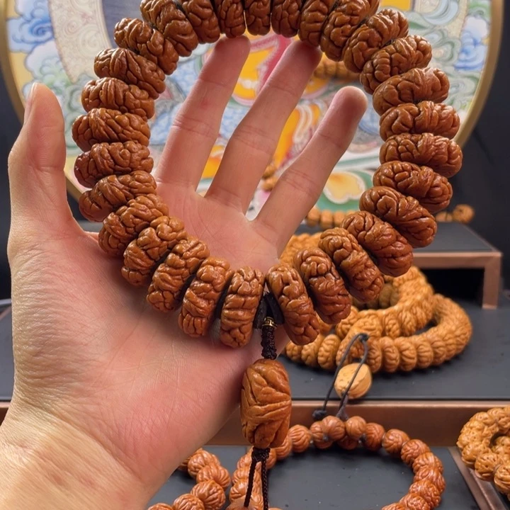 桃核手串龙纹桃核矮霸