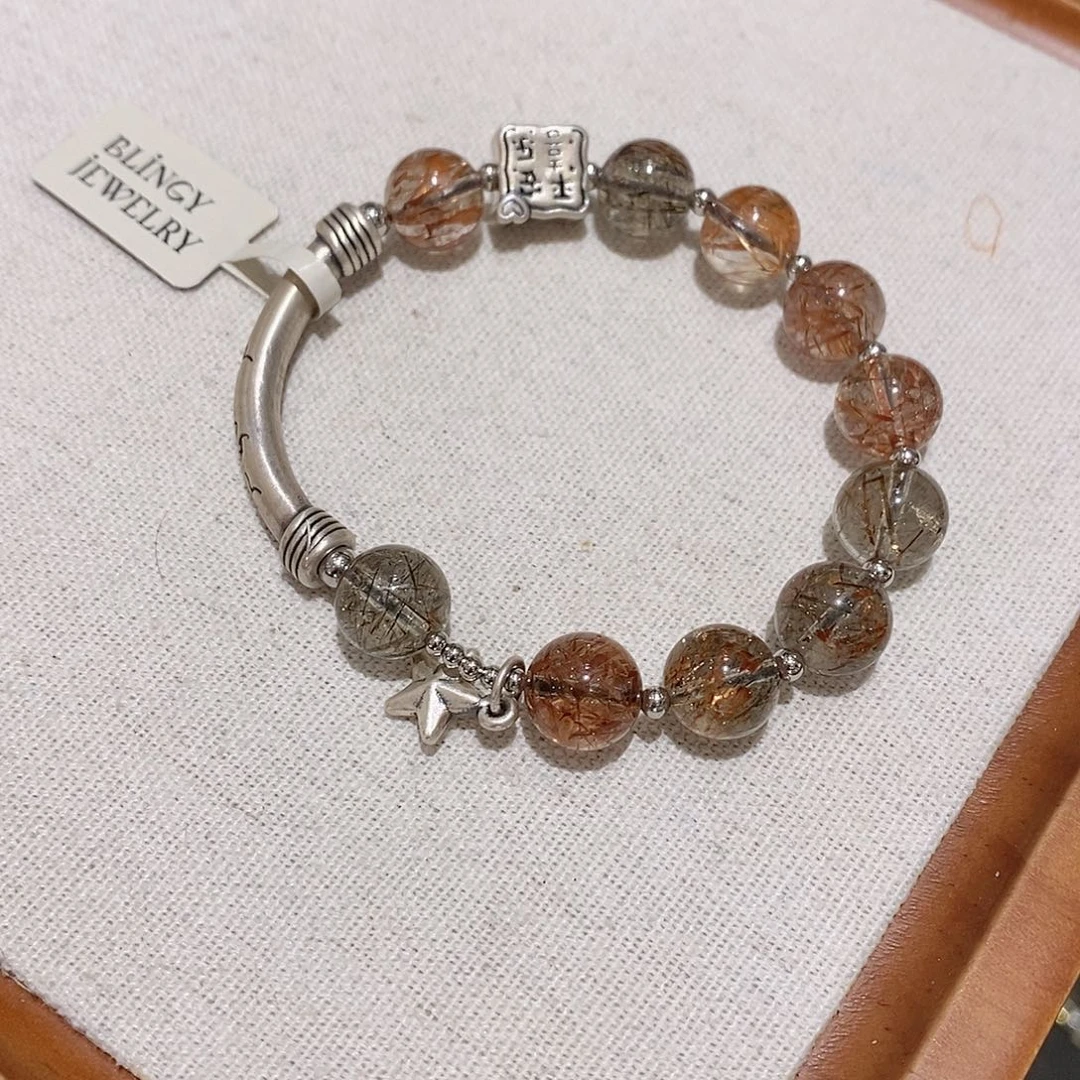 水晶手链未镶嵌天然水晶手串