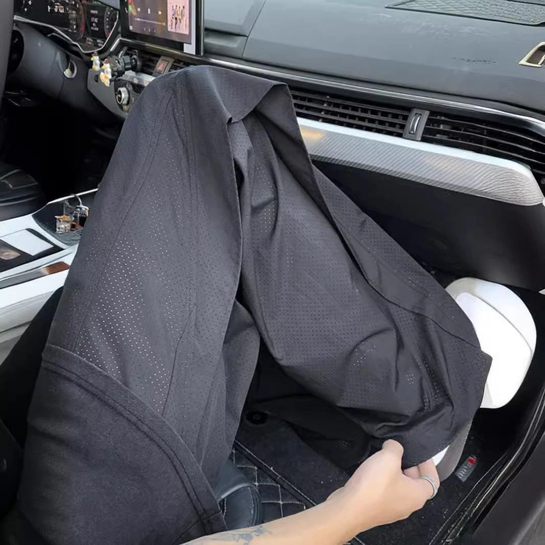 美式冰丝速干工装裤男款夏季网格透气伞兵裤子户外运动机能冲锋裤