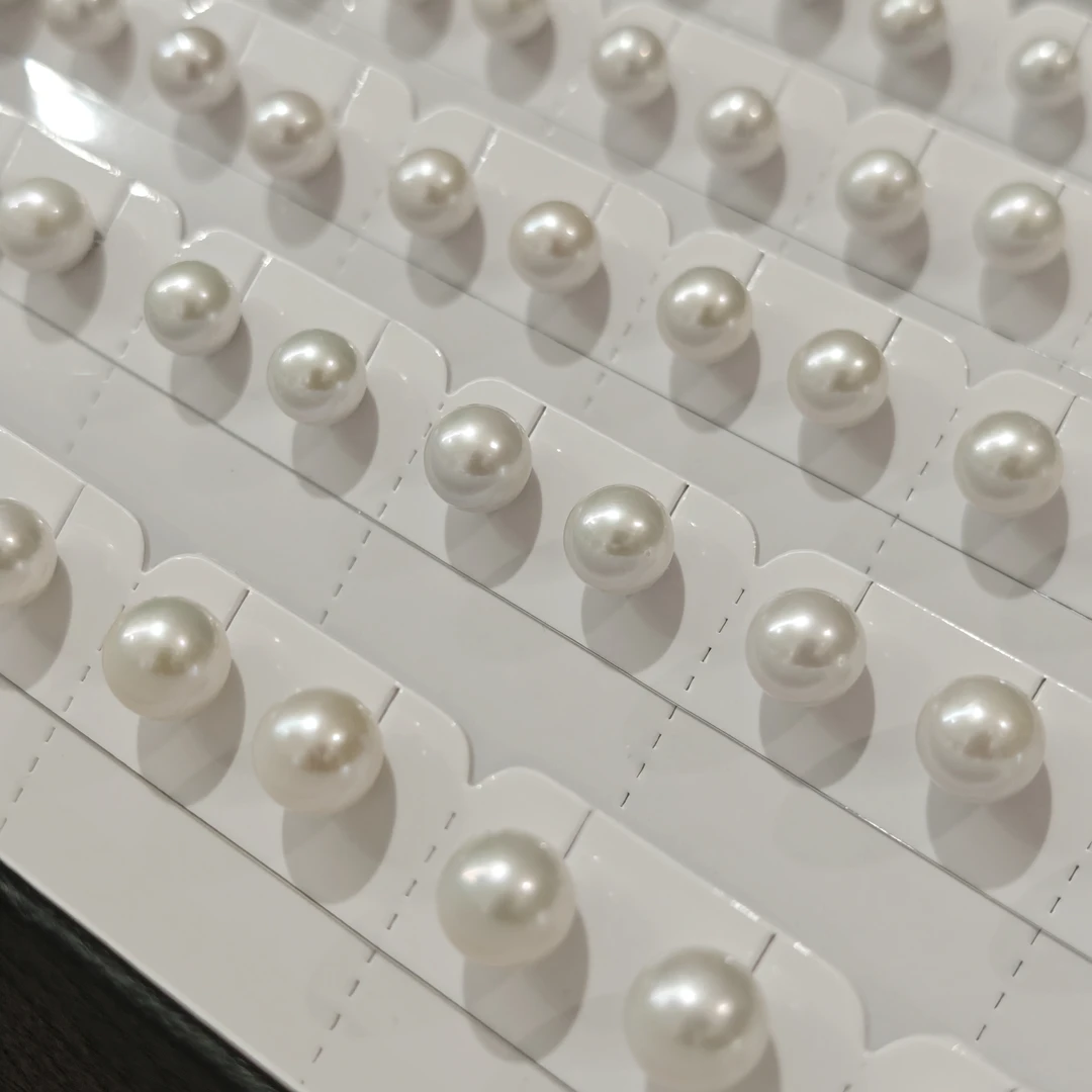 【书记甄选】天然淡水珍珠耳钉  多样性发一件 约10mm 4625XY