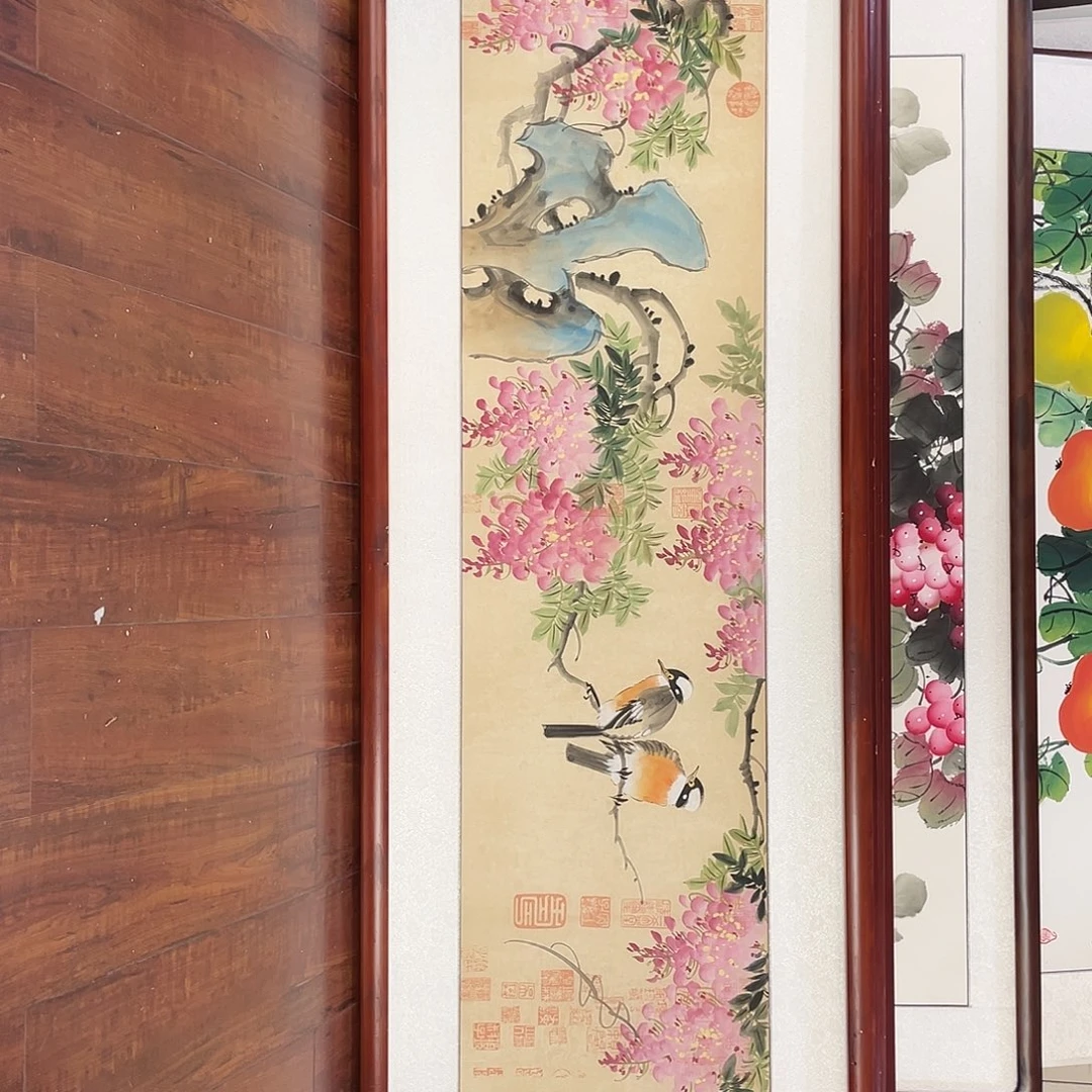 国画带框尺寸48*163厘米