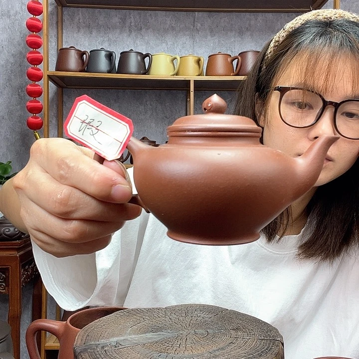 茶杯紫砂原矿红皮龙