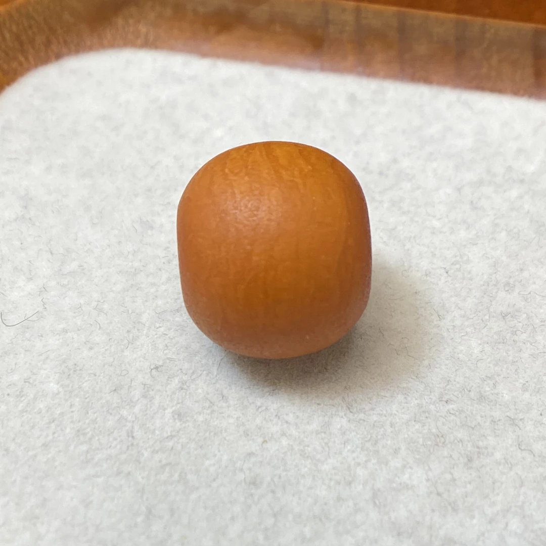 『顺亿天然蜜蜡』橘皮老蜡枣珠尺寸17.7×15mm文玩配饰