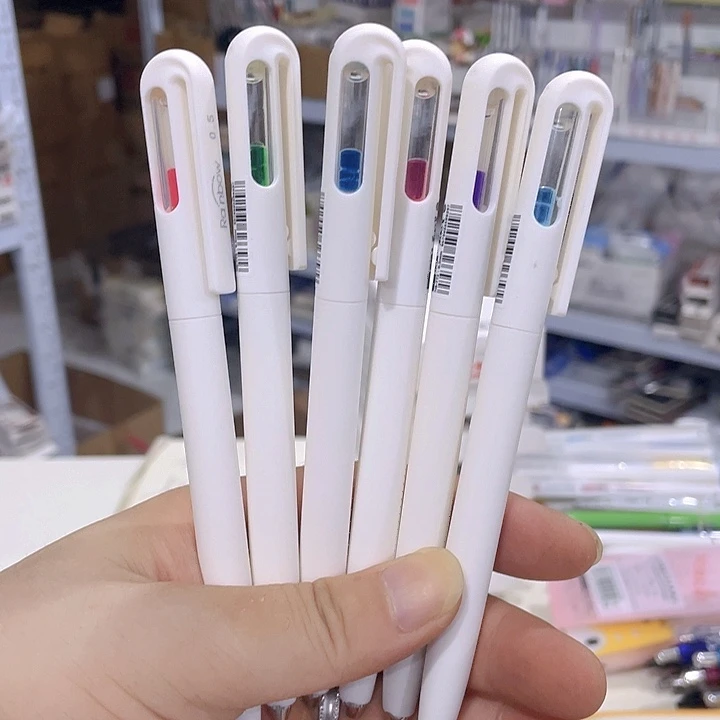 禾硕彩虹笔6支黑笔