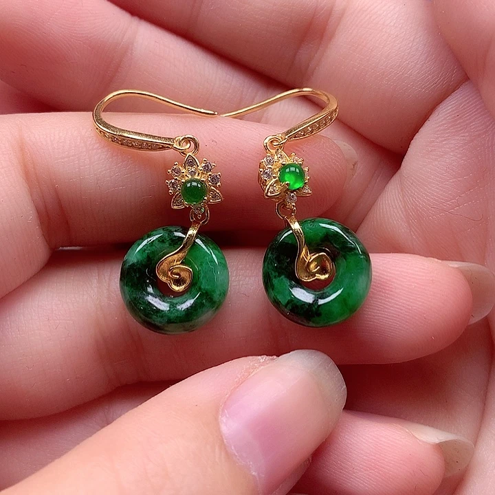 翡翠银S925镶嵌颈饰翡翠