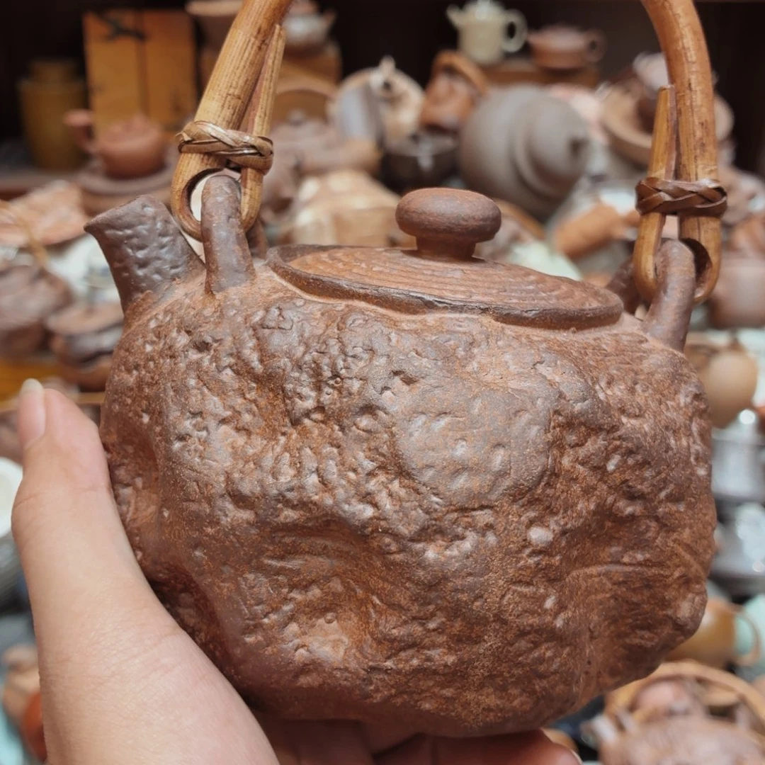 柴烧老岩泥高温茶器皿