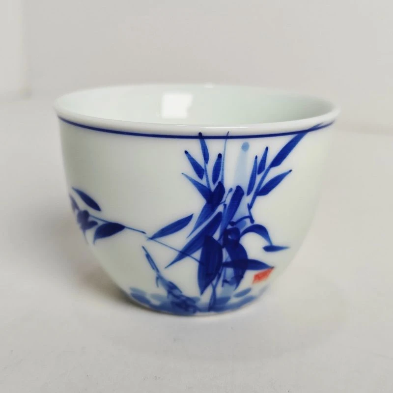 竹子品茗杯高温釉下工艺高档家用喝茶杯DC-872