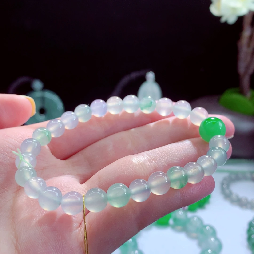 翡翠未镶嵌手串天然翡翠