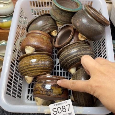 紫砂花盆微瑕087口径5.5左右