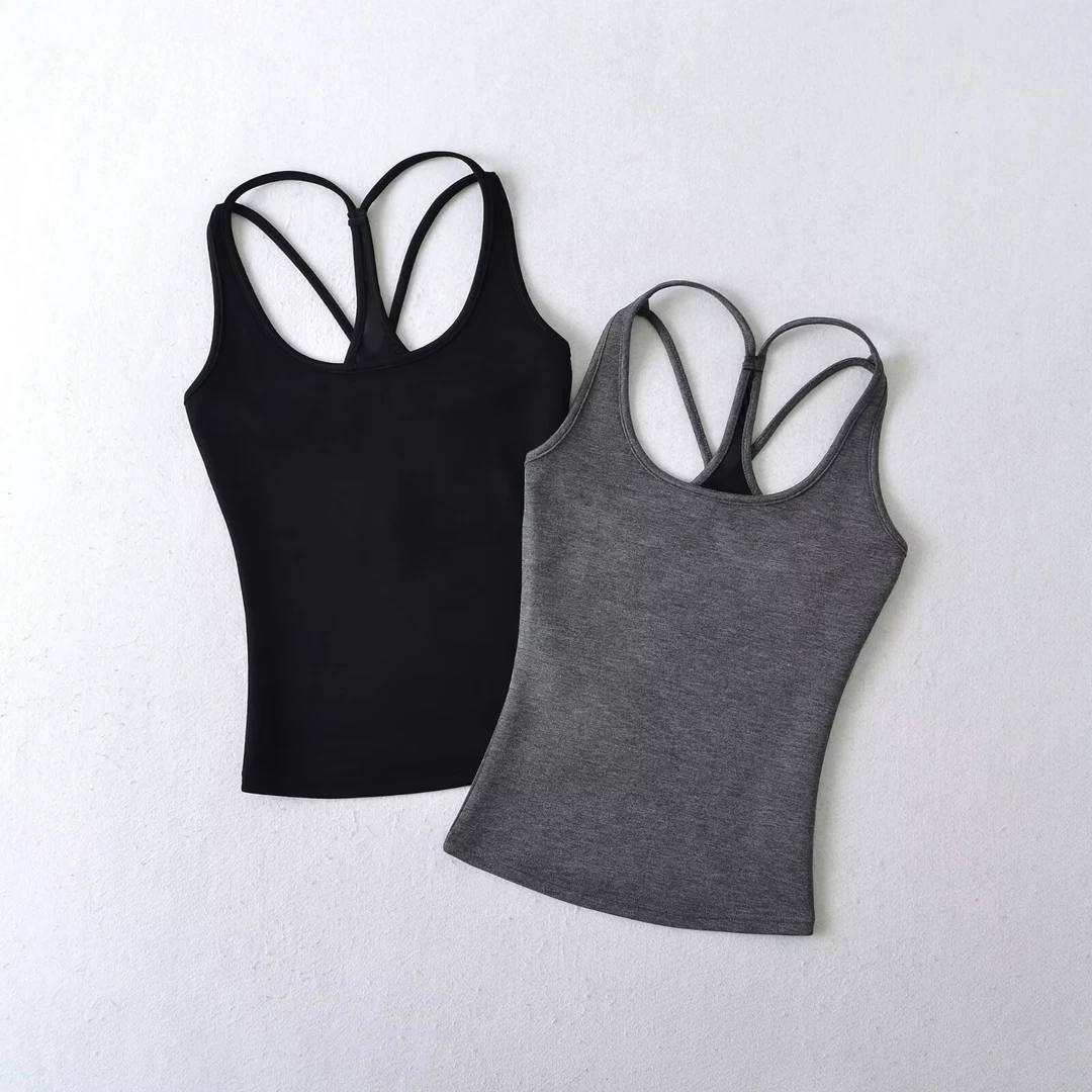 8638 高品质辣妹运动吊带背心