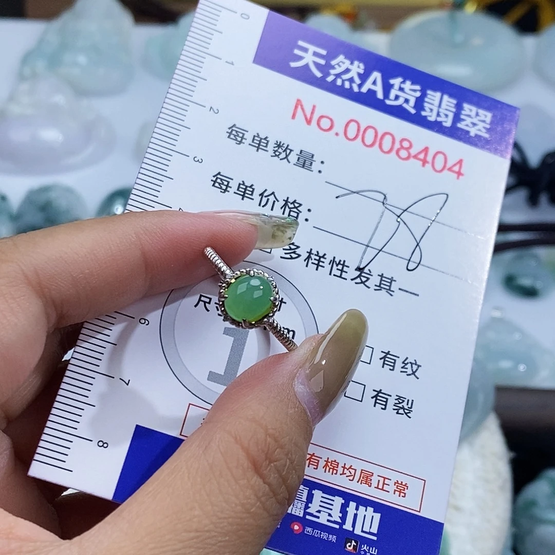 翡翠未镶嵌颈饰8404