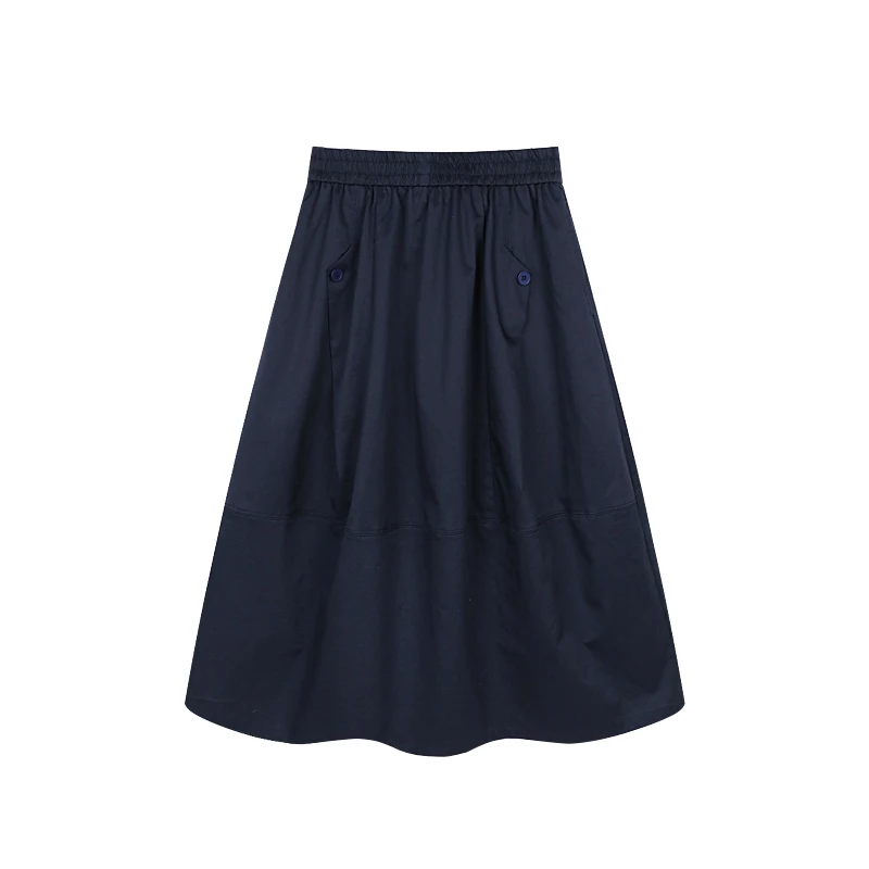 【LIbaibai】（不皱不变型）夏装2025年新款高腰显瘦半身裙BB-1719清