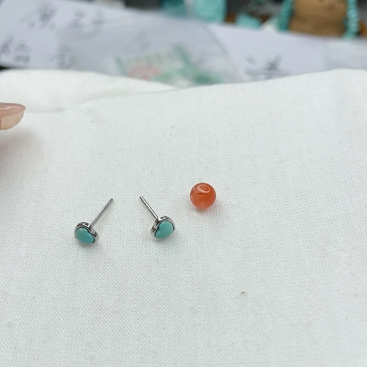 南红玛瑙珠宝奇石银S925镶嵌