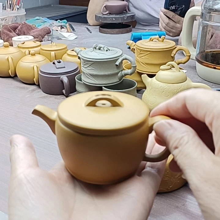 紫砂茶案江*雨闪黄金段小汉瓦