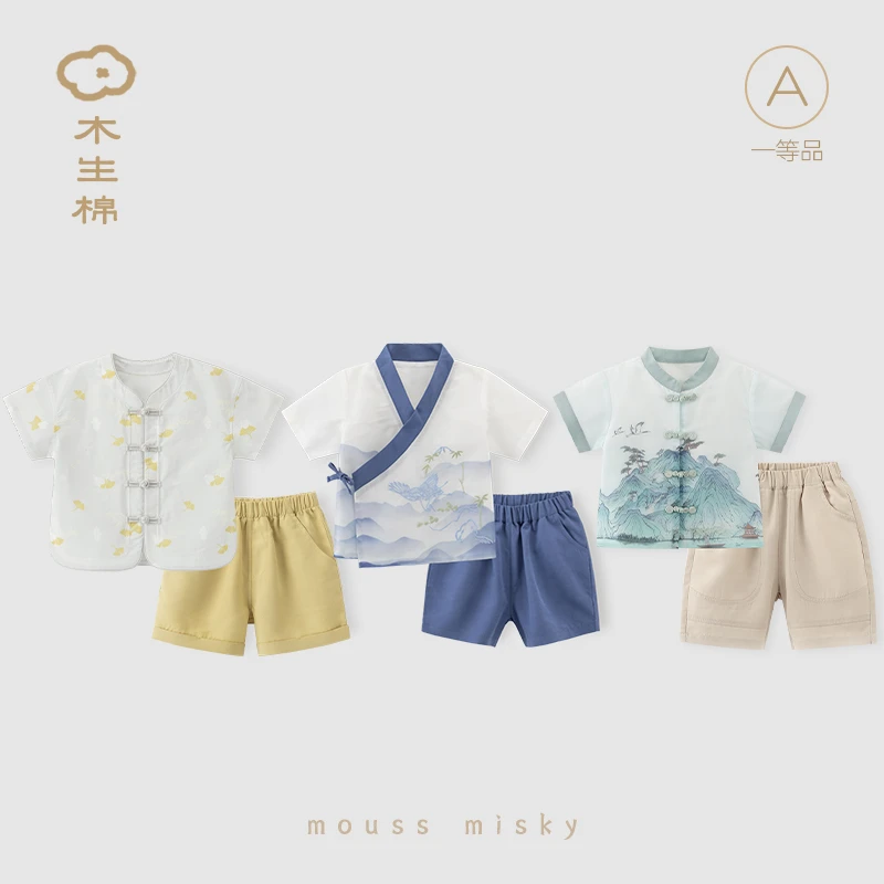 【断码清仓合集】宝宝套装国风夏季婴儿上衣裤子外套连体哈衣爬服