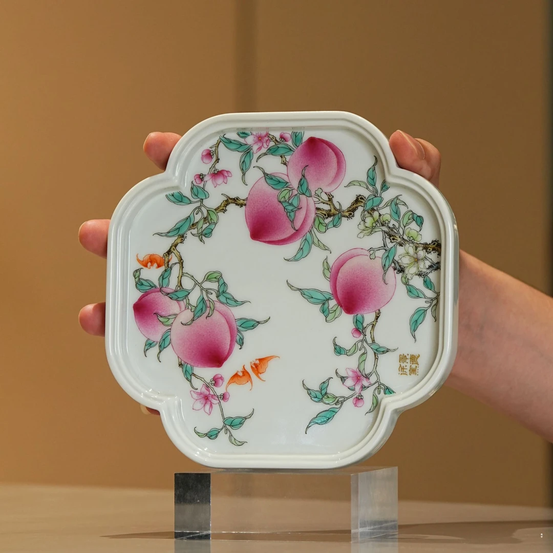 【央广甄瓷】徐窑 五桃海棠壶承